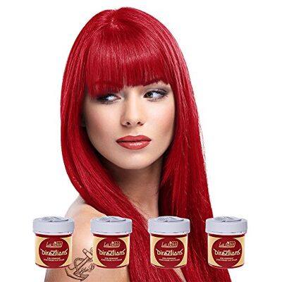 La Riche La Riché Directions Poppy Red Haarverf, semi-permanent, 88 ml, 4 stuks La Riche La Riché Directions Poppy Red Haarverf, semi-permanent, 88 ml, 4 stuks