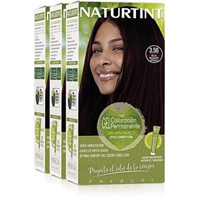 Naturtint Biobased, ammoniakvrije kleuring, 100% dekking van wit haar, plantaardige ingrediënten, natuurlijke en duurzame kleur, 3,56 intens stralend rood, 3 stuks Naturtint Biobased, ammoniakvrije kleuring, 100% dekking van wit haar, plantaardige ingrediënten, natuurlijke en duurzame kleur, 3,56 intens stralend rood, 3 stuks