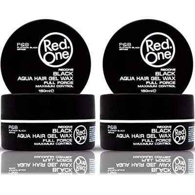Redone Aquatic Styling Wax, zwart, 150 ml, extra grip, voor mannen en vrouwen, langdurige glanzende look, kersengeur, maximale controle, 2 stuks Redone Aquatic Styling Wax, zwart, 150 ml, extra grip, voor mannen en vrouwen, langdurige glanzende look, kersengeur, maximale controle, 2 stuks