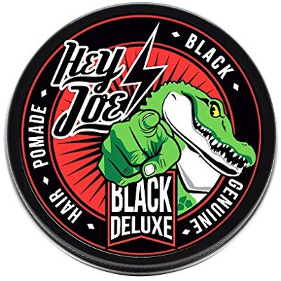 HEY JOE ! Genuine Hair Pomade Black Deluxe Zwarte haarzalf 100 ml fles HEY JOE ! Genuine Hair Pomade Black Deluxe Zwarte haarzalf 100 ml fles