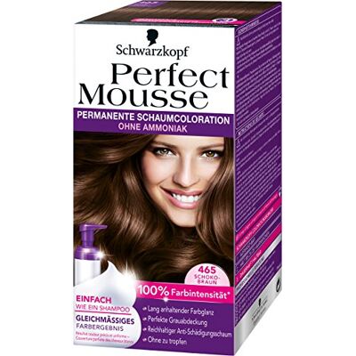 Perfect Mousse Permanente schuimkleuring 465 chocolade, 3 stuks (3 x 1 stuk) Perfect Mousse Permanente schuimkleuring 465 chocolade, 3 stuks (3 x 1 stuk)