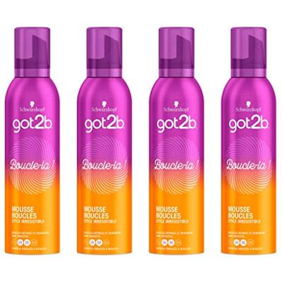 Got2B Haarstylingschuim Boucle-la Spray 250 ml Set van 4 Got2B Haarstylingschuim Boucle-la Spray 250 ml Set van 4
