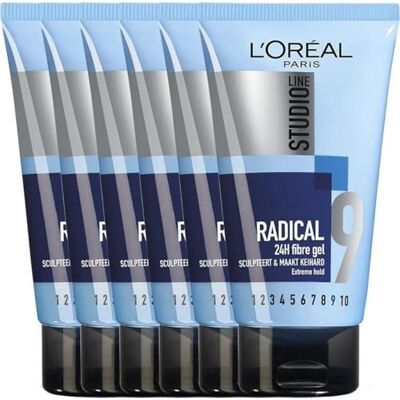 Studio Line L'Oréal Paris Radical 24H Super Strong Gel Fiber 6 x 150 ml Studio Line L'Oréal Paris Radical 24H Super Strong Gel Fiber 6 x 150 ml
