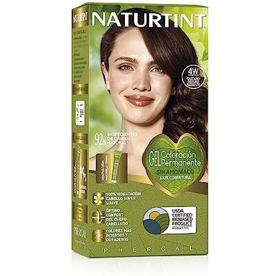Naturtint Biobased Permanente haarkleur zonder ammoniak, 100% dekking van wit haar, natuurlijke ingrediënten, intensieve kleur, natuurlijk en duurzaam, 5WB koperbruin, 170 ml Naturtint Biobased Permanente haarkleur zonder ammoniak, 100% dekking van wit haar, natuurlijke ingrediënten, intensieve kleur, natuurlijk en duurzaam, 5WB koperbruin, 170 ml