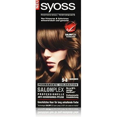 Syoss Set van 3 haarverf hazelnoot 5-8 (3 x 115 ml) Syoss Set van 3 haarverf hazelnoot 5-8 (3 x 115 ml)