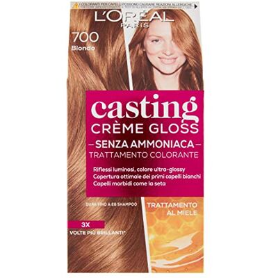 L'Oreal Paris tinta per capelli casting crème gloss senza ammoniaca n700 biondo L'Oreal Paris tinta per capelli casting crème gloss senza ammoniaca n700 biondo