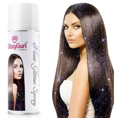 GlitzyGurl Glitter haarspray 125 ml (kosmisch blauw) GlitzyGurl Glitter haarspray 125 ml (kosmisch blauw)