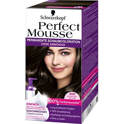 Perfect Mousse Permanente haarverf schuim 300 zwart 3 stuks (3 x 1 stuk) Perfect Mousse Permanente haarverf schuim 300 zwart 3 stuks (3 x 1 stuk)