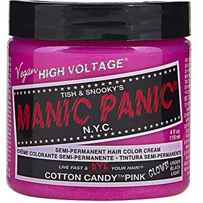 Manic Panic Cotton Candy Classic Crème Veganistisch Proefdierenvrij Roze semi-permanente haarverf 2 x 118 ml Manic Panic Cotton Candy Classic Crème Veganistisch Proefdierenvrij Roze semi-permanente haarverf 2 x 118 ml