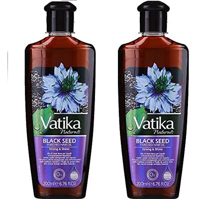 Vatika Naturals Vatika 2 flessen olie voor zwart haar Vatika Naturals Vatika 2 flessen olie voor zwart haar