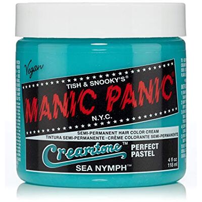 Manic Panic Sea Nymph Pastel Classic Crème, Veganistisch, Proefdierenvrij, Groene Semi-Permanente Haarverf, 118 ml Manic Panic Sea Nymph Pastel Classic Crème, Veganistisch, Proefdierenvrij, Groene Semi-Permanente Haarverf, 118 ml