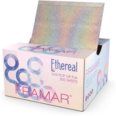 FRAMAR Ethereal 500 vellen reliëfpapier voor haarstrengen om in te kleuren FRAMAR Ethereal 500 vellen reliëfpapier voor haarstrengen om in te kleuren
