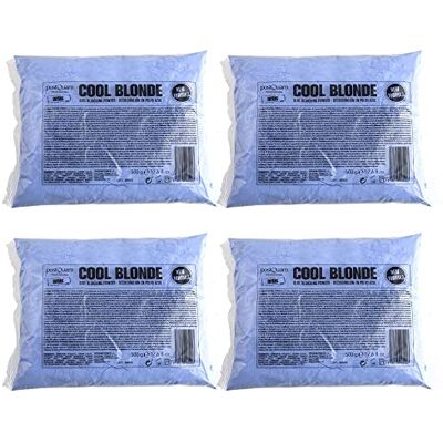 POSTQUAM Bleekpoeder blauw – Cool Blonde haarkleuring – anti-geel, lichter – verpakking van 4 x 500 g POSTQUAM Bleekpoeder blauw – Cool Blonde haarkleuring – anti-geel, lichter – verpakking van 4 x 500 g