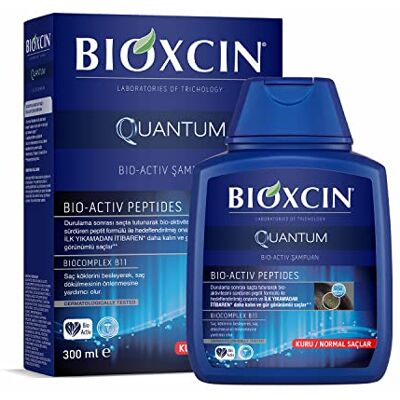 BIOXCIN Quantum Bio-Active Shampoo 300 ml volume-shampoo tegen haaruitval, voor dunner wordend haar, meer volume en kracht, met BioComplex B11 en peptiden, zonder parabenen BIOXCIN Quantum Bio-Active Shampoo 300 ml volume-shampoo tegen haaruitval, voor dunner wordend haar, meer volume en kracht, met BioComplex B11 en peptiden, zonder parabenen