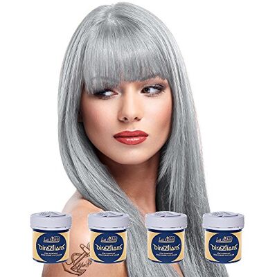 La Riche 4 x Directions semi-permanente haarkleur 88 ml tubes – zilver La Riche 4 x Directions semi-permanente haarkleur 88 ml tubes – zilver
