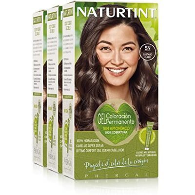 Naturtint Biobased Ammoniakvrije kleuring 100% dekking van wit haar plantaardige ingrediënten natuurlijke en duurzame kleur 5N lichtbruin 3 stuks Naturtint Biobased Ammoniakvrije kleuring 100% dekking van wit haar plantaardige ingrediënten natuurlijke en duurzame kleur 5N lichtbruin 3 stuks