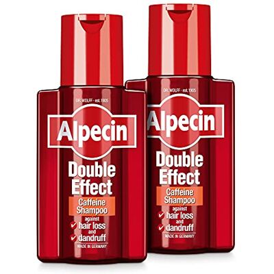 Alpecin Dubbel effect 2 x 200 ml Energizer anti-roos en natuurlijke groei shampoo voor sterk haar haarverzorging voor mannen Made in Germany Alpecin Dubbel effect 2 x 200 ml Energizer anti-roos en natuurlijke groei shampoo voor sterk haar haarverzorging voor mannen Made in Germany