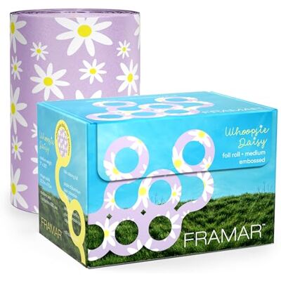 FRAMAR Whoopsie Daisy Haarbladeren, bladeren voor lange haarstrengen, folie voor strengen, bladerset voor woonkamer, vellen voor kappers, 97,5 m FRAMAR Whoopsie Daisy Haarbladeren, bladeren voor lange haarstrengen, folie voor strengen, bladerset voor woonkamer, vellen voor kappers, 97,5 m