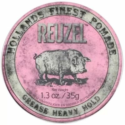 REUZEL 10259 Grease Heavy Hold (roze) 35 g, effen REUZEL 10259 Grease Heavy Hold (roze) 35 g, effen