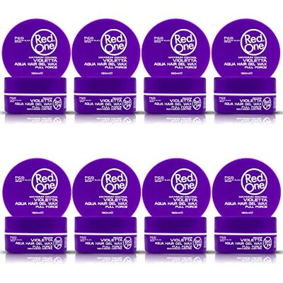 Redone Aquatic Styling Wax, paars, 150 ml, randcontrole, ultra-duurzaam, voor mannen en vrouwen, lavendelgeur, maximale controle, 8 stuks Redone Aquatic Styling Wax, paars, 150 ml, randcontrole, ultra-duurzaam, voor mannen en vrouwen, lavendelgeur, maximale controle, 8 stuks
