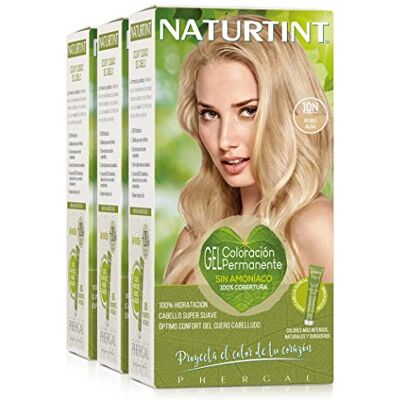 Naturtint Biobased Ammoniakvrije kleuring 100% dekking van wit haar plantaardige ingrediënten natuurlijke en duurzame kleur 10N blond dageraad 3 stuks Naturtint Biobased Ammoniakvrije kleuring 100% dekking van wit haar plantaardige ingrediënten natuurlijke en duurzame kleur 10N blond dageraad 3 stuks