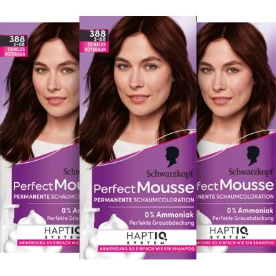 Perfect Mousse Schuimrubberen haarverf 3-88/388 donkerbruin niveau 3 Perfect Mousse Schuimrubberen haarverf 3-88/388 donkerbruin niveau 3