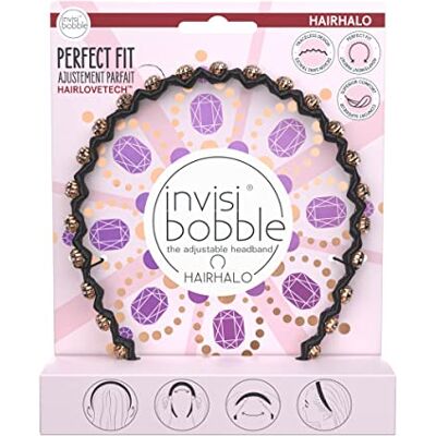 Invisibobble Hairhalo haarband met strass-steentjes, zwart Invisibobble Hairhalo haarband met strass-steentjes, zwart
