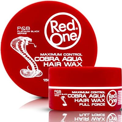 Redone Cobra Aquatic Hair Wax, 150 ml, randcontrole, ultra grip, haarwax voor mannen en vrouwen, aardbeigeur, maximale controle Redone Cobra Aquatic Hair Wax, 150 ml, randcontrole, ultra grip, haarwax voor mannen en vrouwen, aardbeigeur, maximale controle