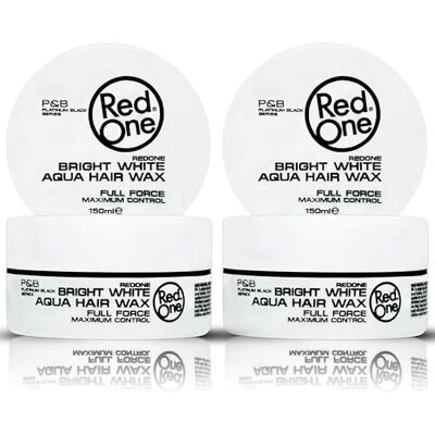 Redone Waterhaarwax wit 150 ml randcontrole ultra grip haarwax voor mannen en vrouwen aardbeigeur maximale controle 2 stuks Redone Waterhaarwax wit 150 ml randcontrole ultra grip haarwax voor mannen en vrouwen aardbeigeur maximale controle 2 stuks