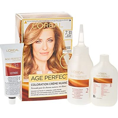 L'Oreal Paris L'ORÉAL PARIS Excellence Age Perfect Nuance: Caramel Blond (7.31) L'Oreal Paris L'ORÉAL PARIS Excellence Age Perfect Nuance: Caramel Blond (7.31)