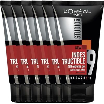 Studio Line L'Oréal Invisible Fix Styling Gel, 150 ml, 6 Stuk Studio Line L'Oréal Invisible Fix Styling Gel, 150 ml, 6 Stuk