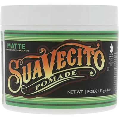 Suavecito Pomade Suavecito Matte zalf (zonder glans), medium fixerende formule voor mannen, matte haarpasta met lage glans, voor kapsels met natuurlijke textuur, 113 g Suavecito Pomade Suavecito Matte zalf (zonder glans), medium fixerende formule voor mannen, matte haarpasta met lage glans, voor kapsels met natuurlijke textuur, 113 g