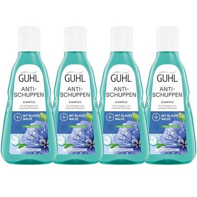 Guhl Shampooing anti-pelliculaire Lot de 4-4 x 250 ml Type de cheveux : pellicules Guhl Shampooing anti-pelliculaire Lot de 4-4 x 250 ml Type de cheveux : pellicules