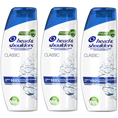 Head & Shoulders Klassieke anti-roos shampoo, tot 100% van de roos, klinisch bewezen, dermatologisch getest, 3 x 500 ml Head & Shoulders Klassieke anti-roos shampoo, tot 100% van de roos, klinisch bewezen, dermatologisch getest, 3 x 500 ml