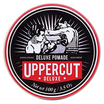 UPPERCUT DELUXE Deluxe Pomade, Professional Water-Based Pomade For Men With A Strong Hold High Shine Finish, Easy to Wash Out, No Residue 100g Professional Water Based Pomade to Create Timeless and Classic Looks. Strong Hold with High Shine for All Day UPPERCUT DELUXE Deluxe Pomade, Professional Water-Based Pomade For Men With A Strong Hold High Shine Finish, Easy to Wash Out, No Residue 100g Professional Water Based Pomade to Create Timeless and Classic Looks. Strong Hold with High Shine for All Day