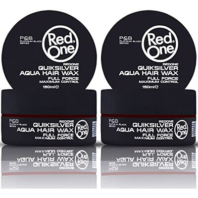 Redone Aquatische haarwas, grijs, 150 ml, randcontrole, ultra grip, haarwax voor mannen en vrouwen, watermeloengeur, maximale controle, 2 stuks Redone Aquatische haarwas, grijs, 150 ml, randcontrole, ultra grip, haarwax voor mannen en vrouwen, watermeloengeur, maximale controle, 2 stuks