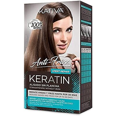 KATIVA Keratine Anti-frizz Alisado Sin Plancha Repara Puntas 30 Dias, 3 stuks KATIVA Keratine Anti-frizz Alisado Sin Plancha Repara Puntas 30 Dias, 3 stuks
