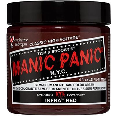 Manic Panic Infra Red Classic Creme Vegan Cruelty Free Red Semi Permanent Hair Dye 118ml Manic Panic Infra Red Classic Creme Vegan Cruelty Free Red Semi Permanent Hair Dye 118ml
