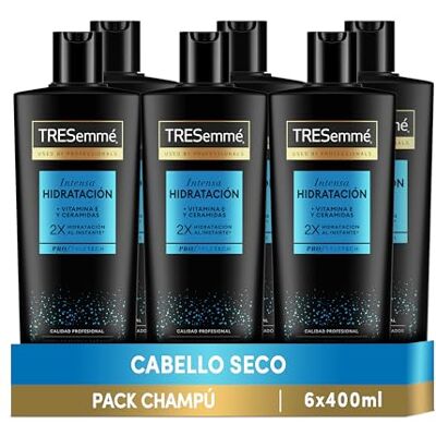 TRESemmé Intensieve hydraterende shampoo voor droog of beschadigd haar, 400 ml x 6 TRESemmé Intensieve hydraterende shampoo voor droog of beschadigd haar, 400 ml x 6