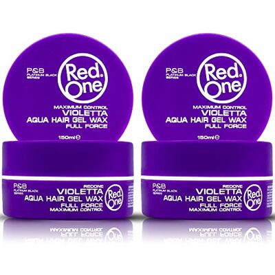 Redone Aquatic Set van 2 potjes paarse haarwas, 150 ml, randcontrole, ultra grip, lavendelgeur, maximale controle Redone Aquatic Set van 2 potjes paarse haarwas, 150 ml, randcontrole, ultra grip, lavendelgeur, maximale controle