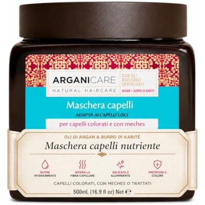 Arganicare Argan-serie voedend haarmasker gekleurde haarverzorging met biologische arganolie herstelt de vitaliteit geeft zachtheid en glans glad en zijdeachtig haar 500 ml Arganicare Argan-serie voedend haarmasker gekleurde haarverzorging met biologische arganolie herstelt de vitaliteit geeft zachtheid en glans glad en zijdeachtig haar 500 ml