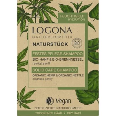 LOGONA Naturkosmetik Logona natuurlijke cosmetica vaste shampoo voor natuurlijk en gezond haar, barshampoo met veganistische formule op basis van biologische hennep en netels, 1 x 60 g LOGONA Naturkosmetik Logona natuurlijke cosmetica vaste shampoo voor natuurlijk en gezond haar, barshampoo met veganistische formule op basis van biologische hennep en netels, 1 x 60 g