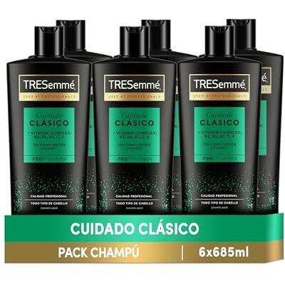 TRESemmé Klassieke verzorgende shampoo voor alle haartypes, 685 ml x 6 TRESemmé Klassieke verzorgende shampoo voor alle haartypes, 685 ml x 6