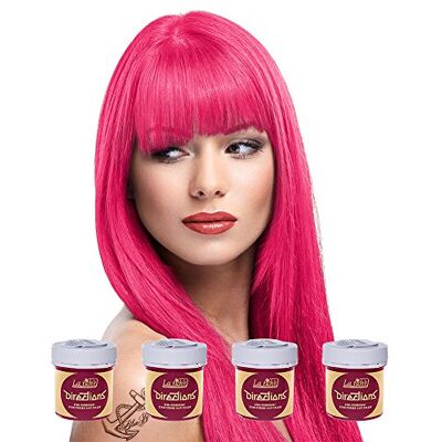 La Riche 4 x Directions semi-permanente haarkleur 88 ml tubes – flamingoroze La Riche 4 x Directions semi-permanente haarkleur 88 ml tubes – flamingoroze