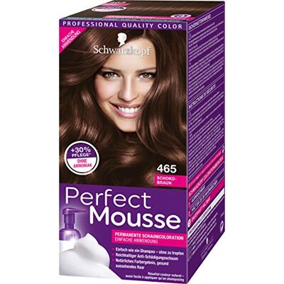 Perfect Mousse Permanente haarverf schuim 465 chocolade niveau 3 stuks (3 x 93 ml) Perfect Mousse Permanente haarverf schuim 465 chocolade niveau 3 stuks (3 x 93 ml)