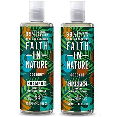 FAITH IN NATURE 2 x kokosnoot shampoo 400 ml FAITH IN NATURE 2 x kokosnoot shampoo 400 ml