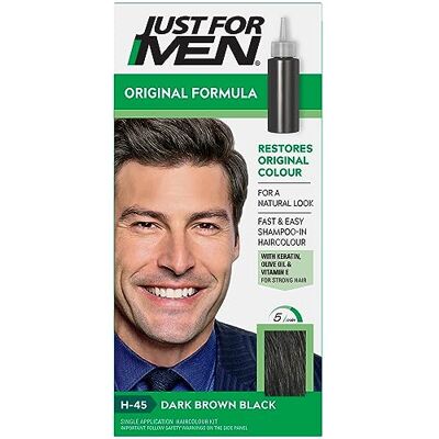 Just for men Haarkleur van de formule, donkerbruin, herstelt de natuurlijke haarkleur H45 Just for men Haarkleur van de formule, donkerbruin, herstelt de natuurlijke haarkleur H45