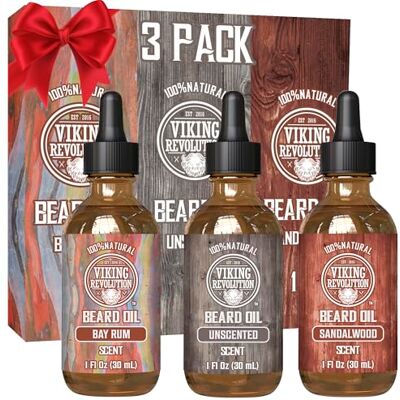 Viking Baardolie Volledig natuurlijke baardolie voor mannen met argan- en jojoba-olie Bessenrum, ongeparfumeerd, sandelhout Verzacht, glad en versterkt Geschenken Viking Baardolie Volledig natuurlijke baardolie voor mannen met argan- en jojoba-olie Bessenrum, ongeparfumeerd, sandelhout Verzacht, glad en versterkt Geschenken