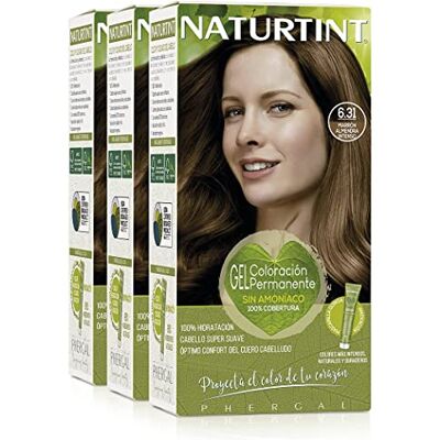 Naturtint Biobased Ammoniakvrije kleuring 100% dekking van het witte haar Plantaardige ingrediënten Natuurlijke en duurzame kleur 6,31 Intens Amandelbruin 3 stuks Naturtint Biobased Ammoniakvrije kleuring 100% dekking van het witte haar Plantaardige ingrediënten Natuurlijke en duurzame kleur 6,31 Intens Amandelbruin 3 stuks
