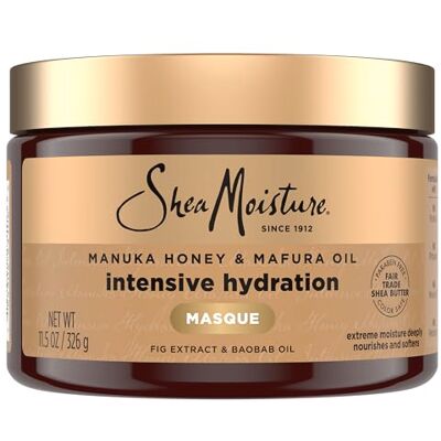Shea Moisture Moisture Manuka Honey & Mafura Oil Intensief hydraterend haarmasker voor uniseks, 30 g Shea Moisture Moisture Manuka Honey & Mafura Oil Intensief hydraterend haarmasker voor uniseks, 30 g